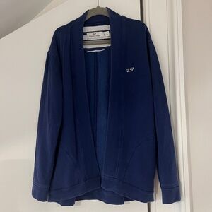 Vineyard Vines girls navy open cardigan